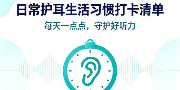 日常护耳生活习惯打卡清单
